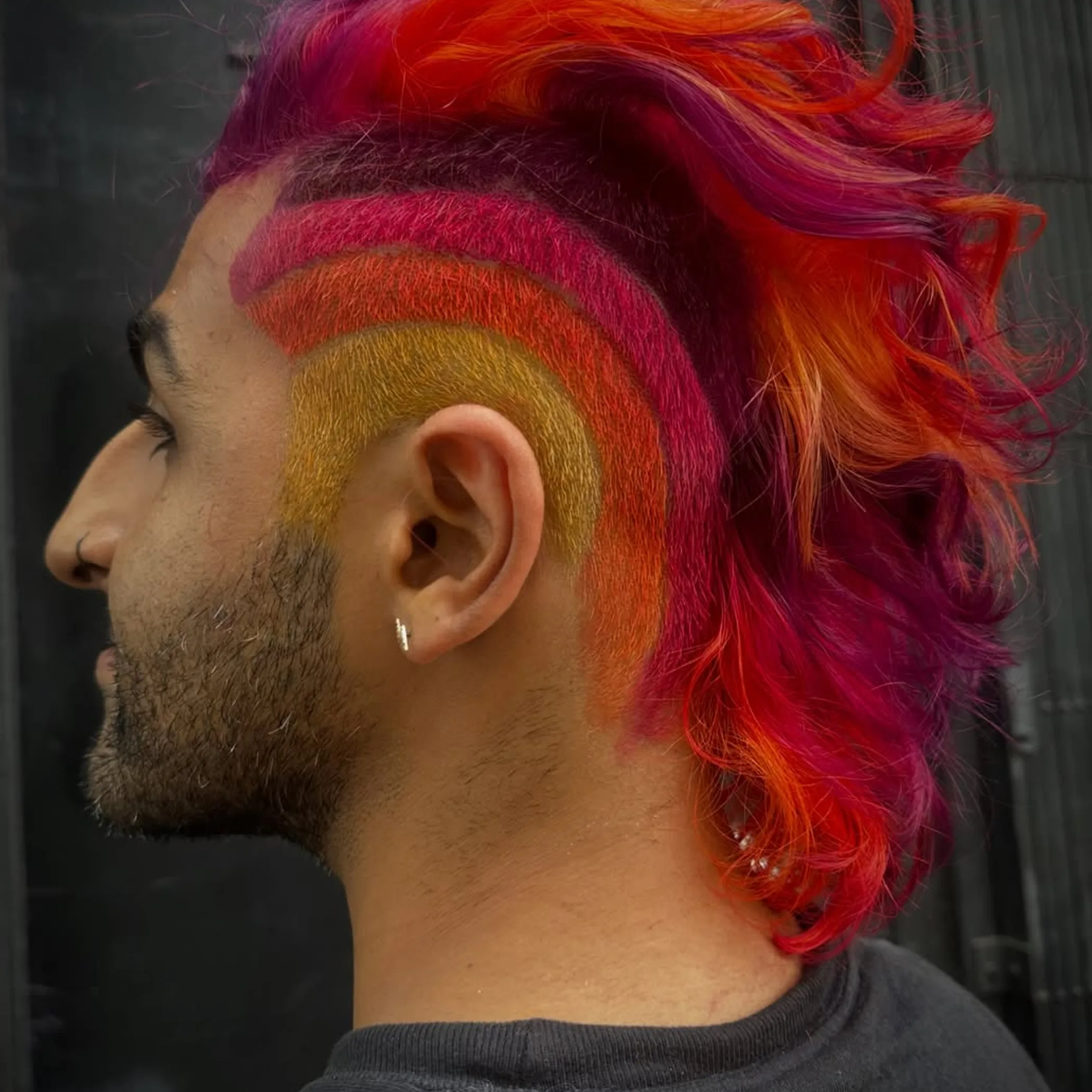 scalp hair tattoo design